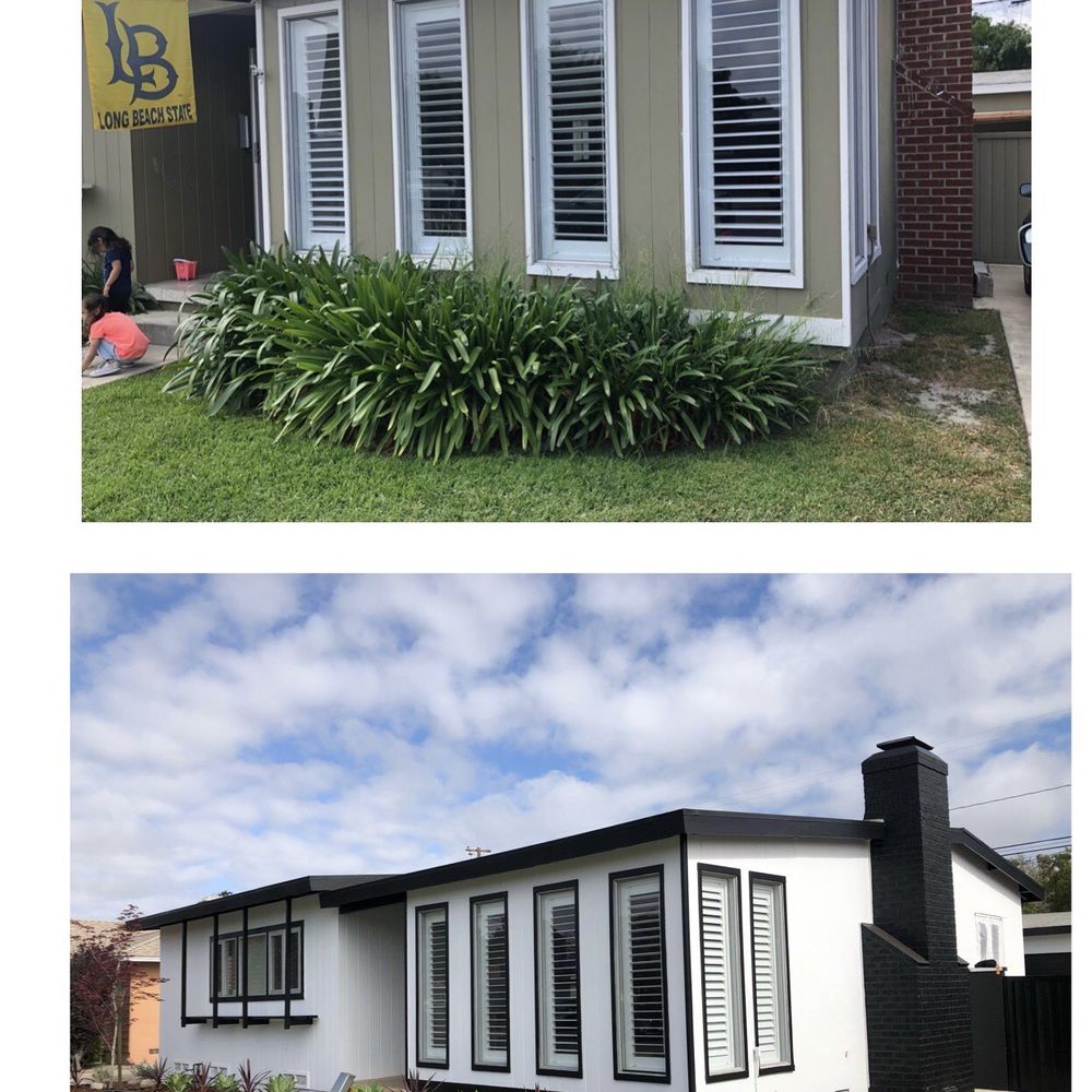 Mid-Century Exterior: Before and After - Hendrix Painting